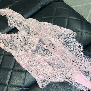 Pink lace lingerie only worn once